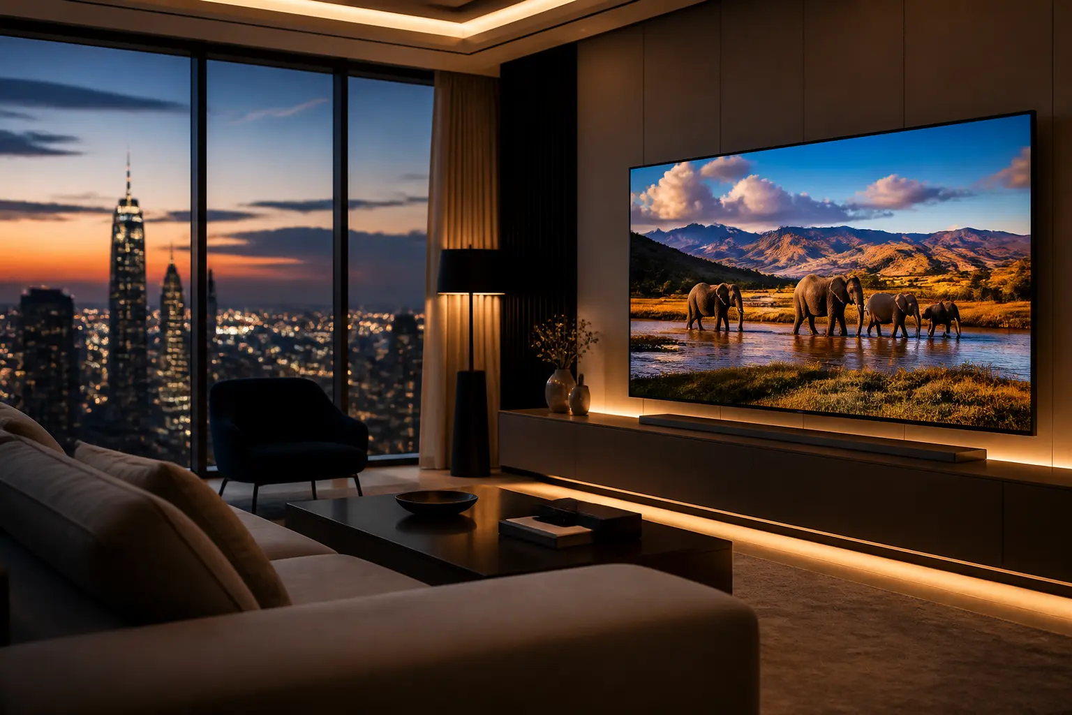 Fernseher im Wohnzimmer